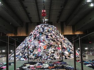 mountain of clothes