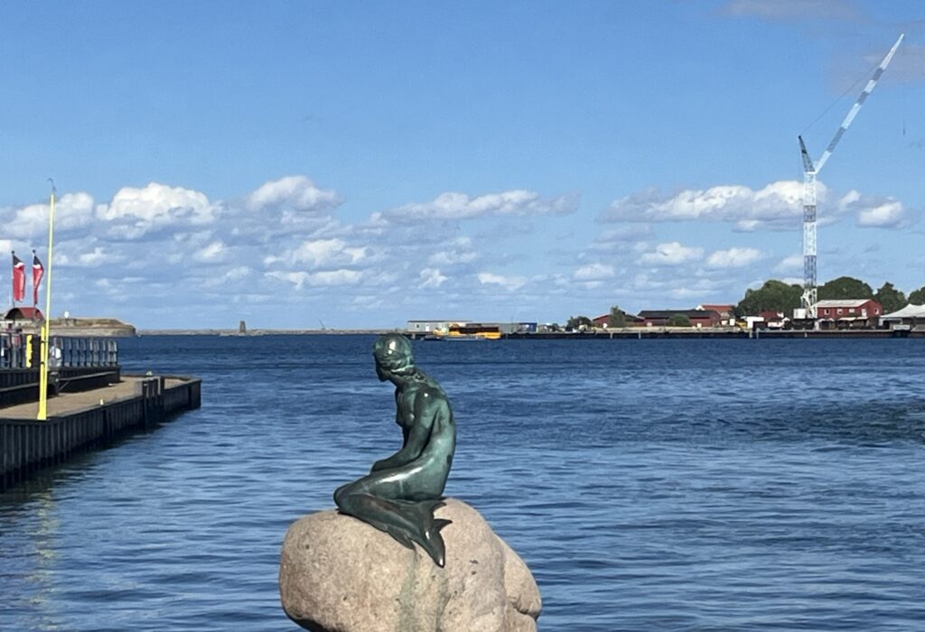 Statue of mermaid in Copenhagen